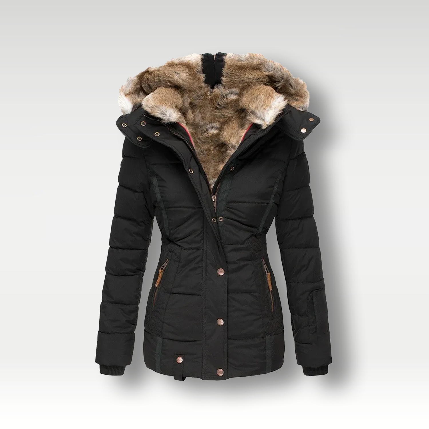 Chic Dubois™ | Manteau d'hiver chaud avec doublure en fourrure