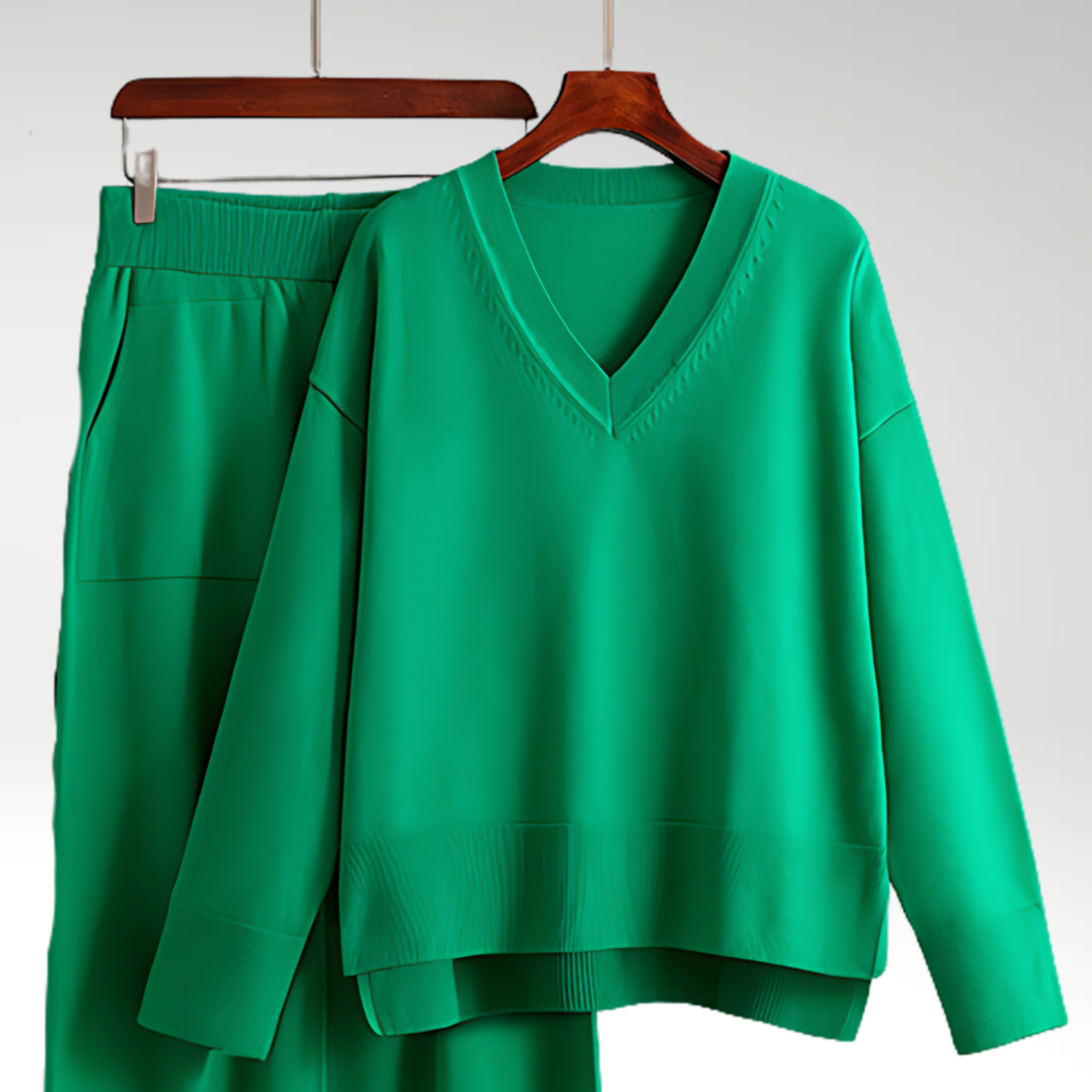Mode Clément™ | Luxe Ensemble deux pièces col V