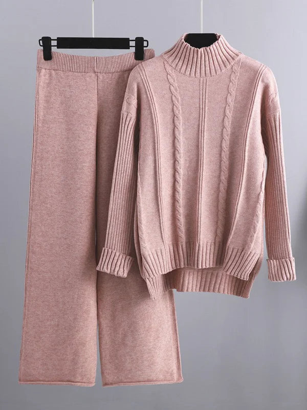 Mode Clément™ | Ensemble deux pièces Lounge en tricot torsadé