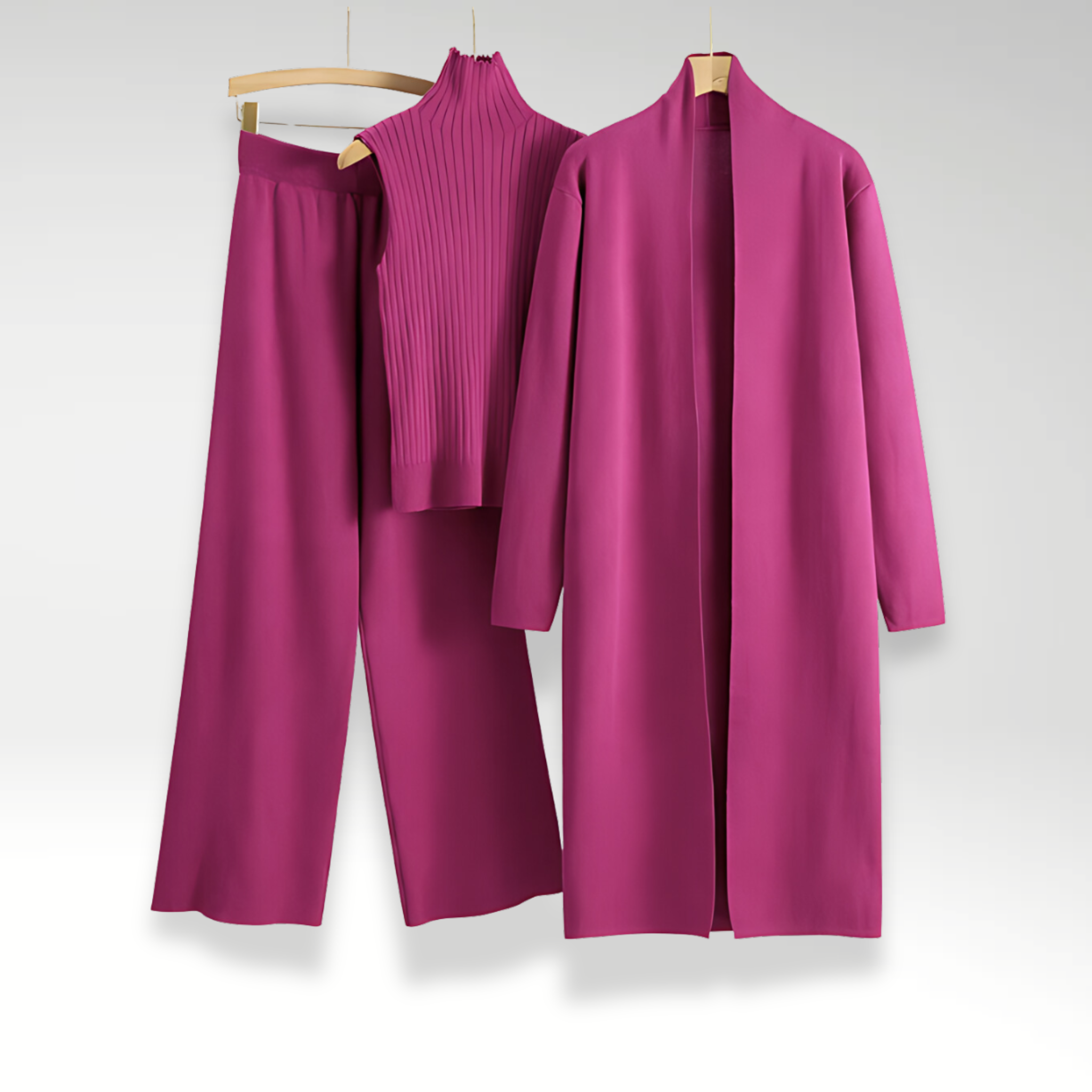 Mode Clément™ | Ensemble trois pièces en maille Luxe