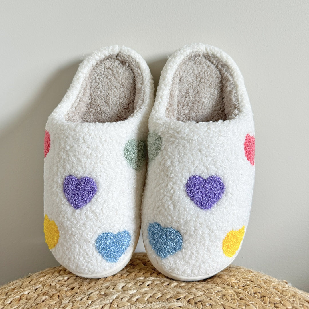 Mode Clément™ | Colourful Heart Slippers