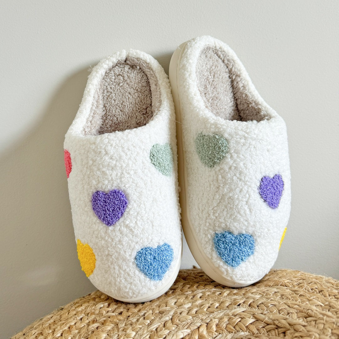 Mode Clément™ | Colourful Heart Slippers