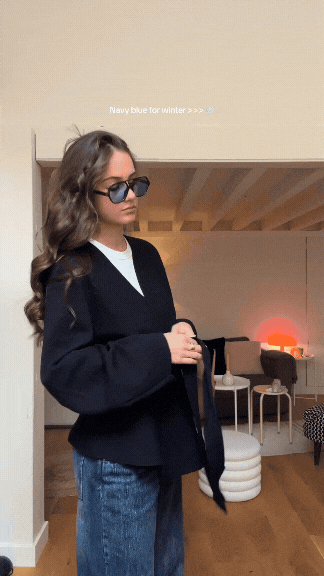 Mode Clément™ | Mauve Cardigan à lacer