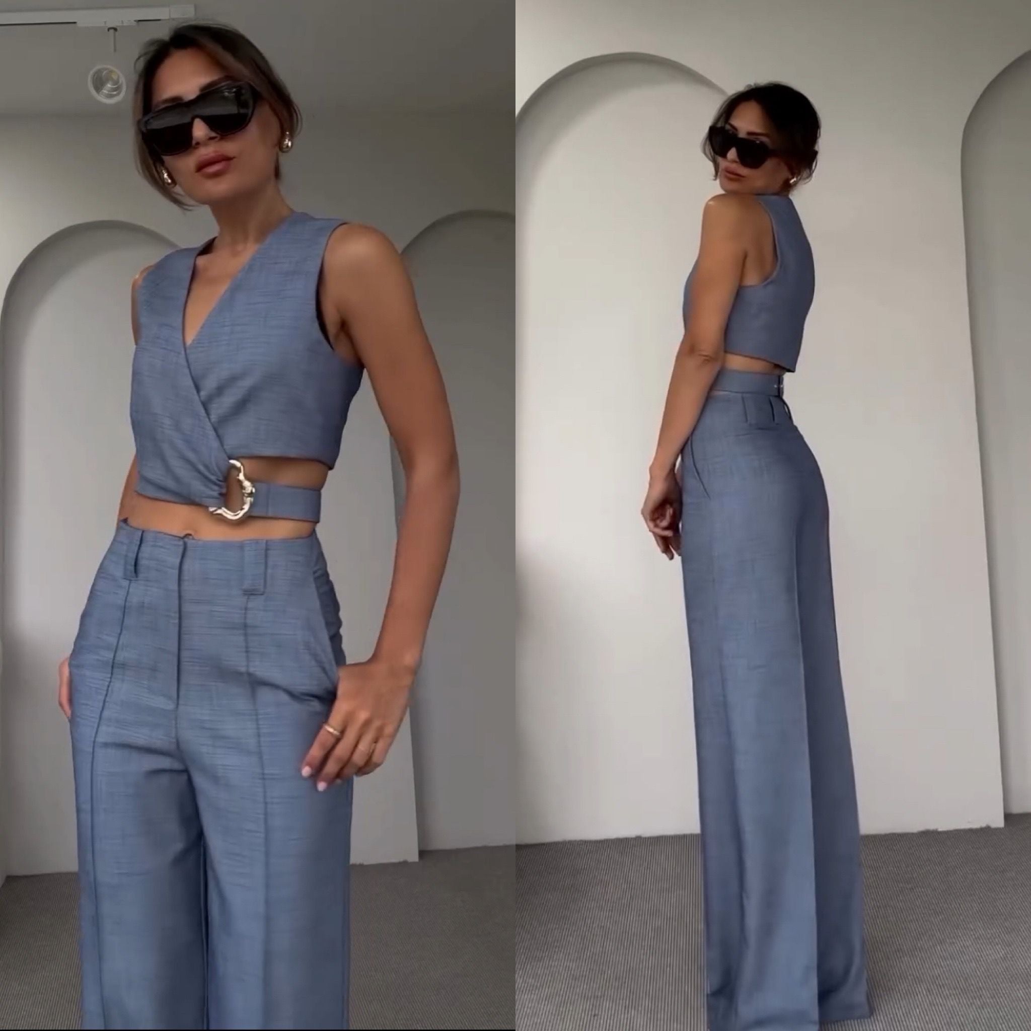 Mode Clément™ | Ensemble Élégant Vieille Argent