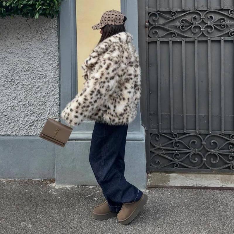 Mode Clément™ | VESTE EN FOURRURE DE LEOPARD