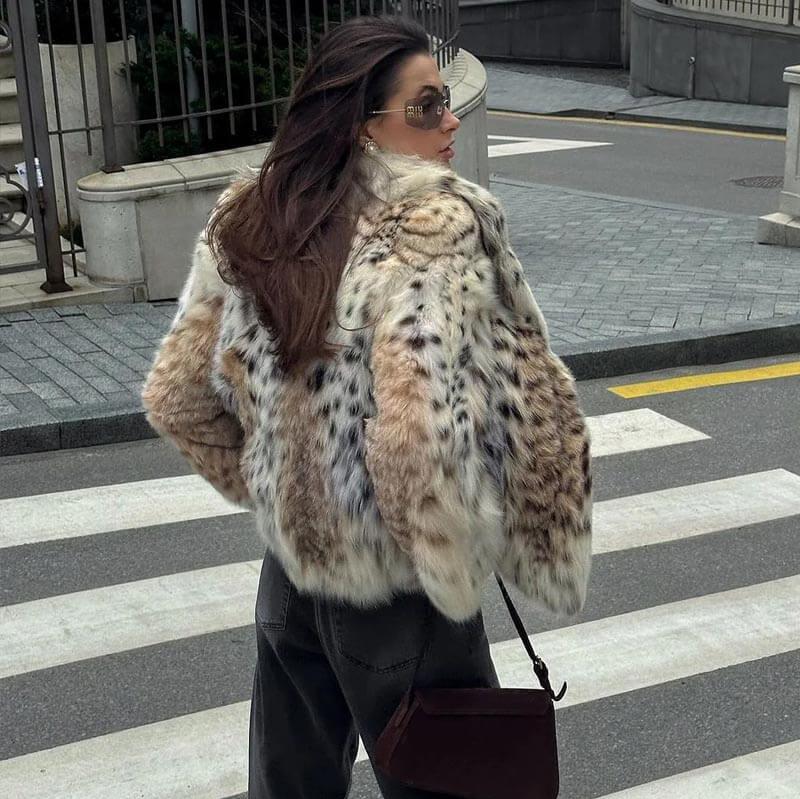 Mode Clément™ | VESTE EN FOURRURE DE LEOPARD