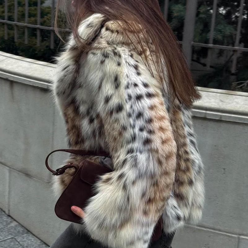 Mode Clément™ | VESTE EN FOURRURE DE LEOPARD