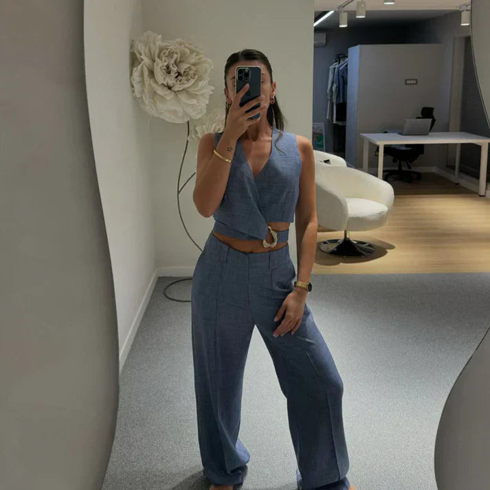 Mode Clément™ | Ensemble Élégant Vieille Argent
